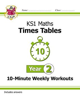 portada New ks1 Maths: Times Tables 10-Minute Weekly Workouts - Year 2 (in English)