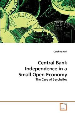 portada central bank independence in a small open economy (en Inglés)