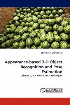portada appearance-based 3-d object recognition and pose estimation (en Inglés)