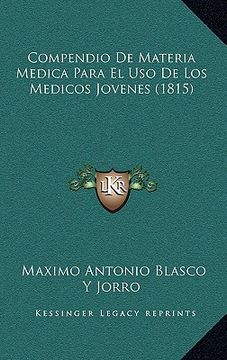 portada Compendio de Materia Medica Para el uso de los Medicos Jovenes (1815)