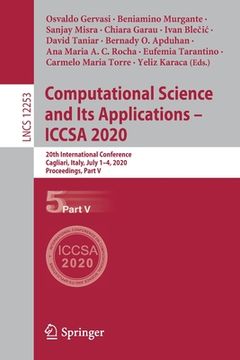 portada Computational Science and Its Applications - Iccsa 2020: 20th International Conference, Cagliari, Italy, July 1-4, 2020, Proceedings, Part V