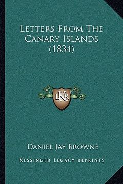 portada letters from the canary islands (1834) (en Inglés)