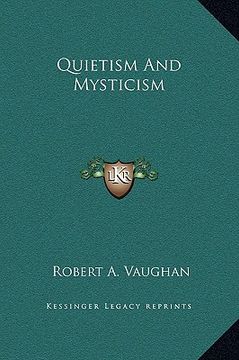 portada quietism and mysticism (en Inglés)