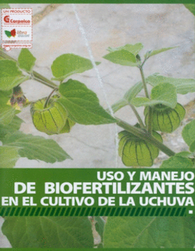 portada Uso y manejo de biofertilizantes en el cultivo de la uchuva (in Spanish)