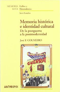 portada MEMORIA HISTORICA E IDENTIDAD CULTURAL (Spanish Edition)