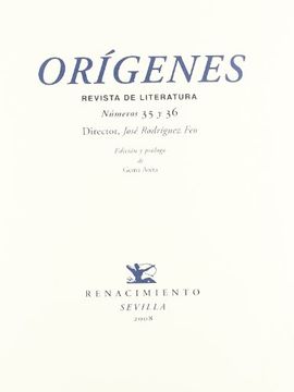 portada Orígenes. Revista de Literatura, Números 35 y 36 (in Spanish)