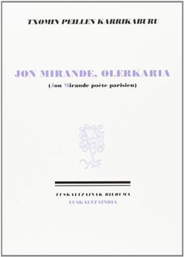 portada Jon Mirande, Olerkaria: Jon Mirande, Poète Parisien (in French)