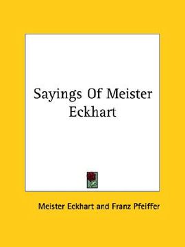 portada sayings of meister eckhart (en Inglés)