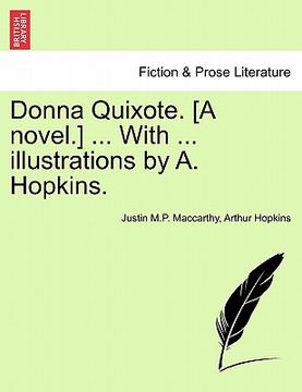 portada donna quixote. [a novel.] ... with ... illustrations by a. hopkins. (in English)