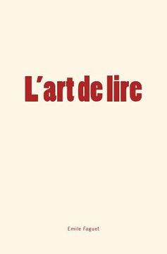 portada L'art de lire (en Francés)
