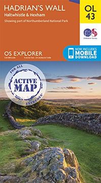 portada Hadrian's Wall: Haltwhistle & Hexham (os Explorer Active) (in English)