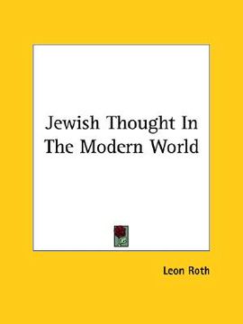 portada jewish thought in the modern world (in English)