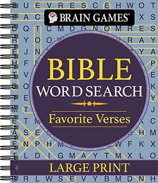 portada Brain Games - Bible Word Search: Favorite Verses - Large Print (Brain Games Large Print) (in English)