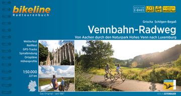 portada Vennbahn-Radweg: Von Aachen Durch den Naturpark Hohes Venn Nach Luxemburg: Wetterfest, Reißfest, Gps-Tracks, Ortspläne, Höhenprofile: 1: 50. 000, 227 km. Von Aachen Durch den Naturpark Hohes Venn Nach Luxemburg, 1: 50. 000, 227 km. (en Alemán)