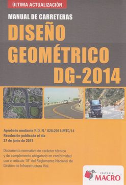 portada Manual de Carreteras Diseño Geométrico Dg2014
