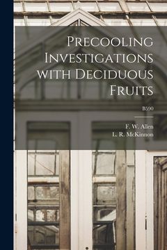 portada Precooling Investigations With Deciduous Fruits; B590