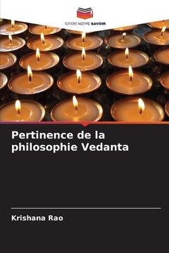 portada Pertinence de la philosophie Vedanta (in French)
