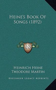 portada heine's book of songs (1892) (in English)