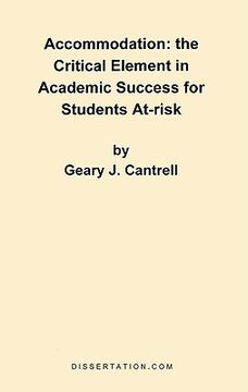 portada accommodation: the critical element in academic success for students at-risk (en Inglés)