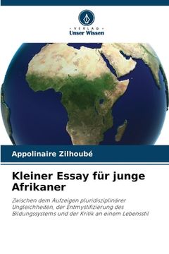 portada Kleiner Essay für junge Afrikaner (en Alemán)