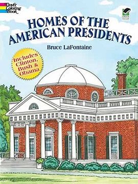 portada homes of the american presidents coloring book