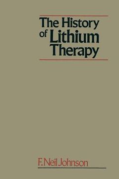 portada The History of Lithium Therapy (in English)