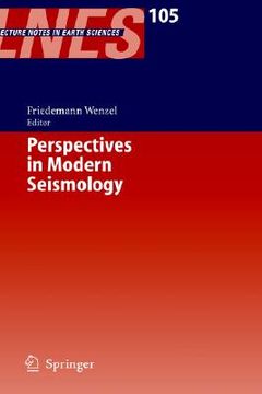portada perspectives in modern seismology (en Inglés)