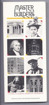 portada Master Builders: A Guide to Famous American Architects (Building Watchers Series) (en Inglés)