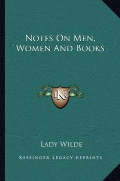 portada notes on men, women and books (in English)