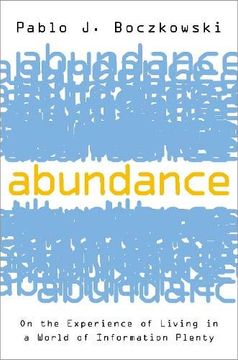 portada Abundance: On the Experience of Living in a World of Information Plenty (in English)