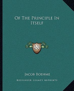 portada of the principle in itself (en Inglés)