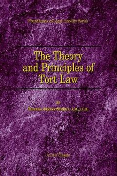 portada the theory and principles of tort law (en Inglés)
