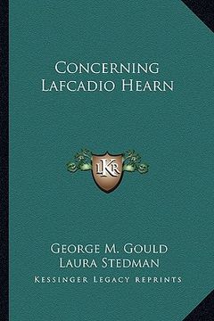 portada concerning lafcadio hearn (in English)