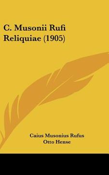 portada c. musonii rufi reliquiae (1905) (en Inglés)