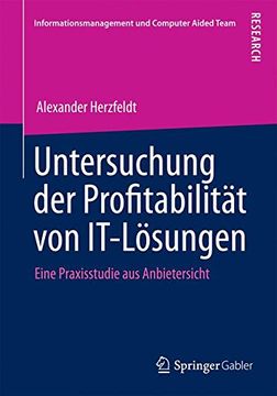 portada Untersuchung der Profitabilität von IT-Lösungen (Informationsmanagement Und Computer Aided Team)