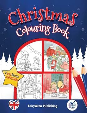 portada British Christmas Colouring Book for Children: Ages 4+ (en Inglés)