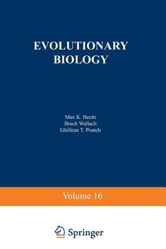 portada Evolutionary Biology: Volume 16