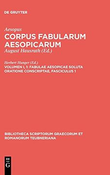 portada Fabulae Aesopicae Soluta Oratione Conscriptae, Fasciculus 1 (en Ancient Greek)