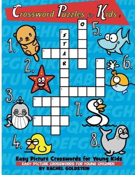 portada Crossword Puzzles for Kids: Easy Picture Crosswords for Young Kids: Easy Picture Crosswords for Young Children (en Inglés)