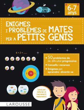 portada Enigmes i Problemes de Mates per a Petits Genis (6-7 Anys) (en Catalá)