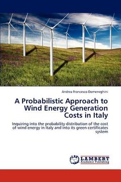 portada a probabilistic approach to wind energy generation costs in italy (en Inglés)