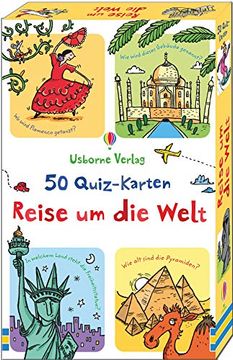 portada 50 Quiz-Karten: Reise um die Welt (en Alemán)