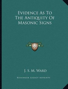 portada evidence as to the antiquity of masonic signs (in English)