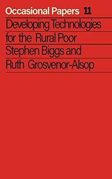 portada Developing Technologies for the Rural Poor: 11 (Occasional Papers) (en Inglés)