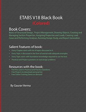 portada Etabs v18 Black Book (Colored) (en Inglés)