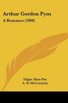 portada arthur gordon pym: a romance (1898) (in English)