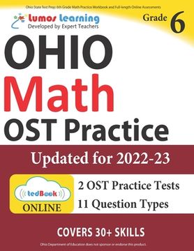 portada Ohio State Test Prep: 6th Grade Math Practice Workbook and Full-length Online Assessments: OST Study Guide 
