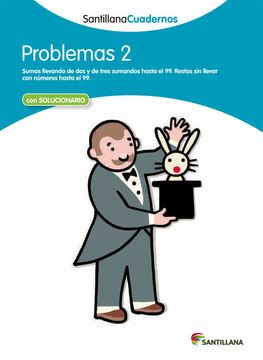 portada Santillana Cuadernos Problemas 2 con Solucionario Santillana (in Spanish)