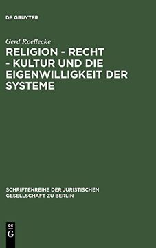 portada Religion - Recht - Kultur und die Eigenwilligkeit der Systeme (in German)