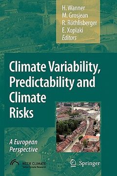 portada climate variability, predictability and climate risks: a european perspective (en Inglés)